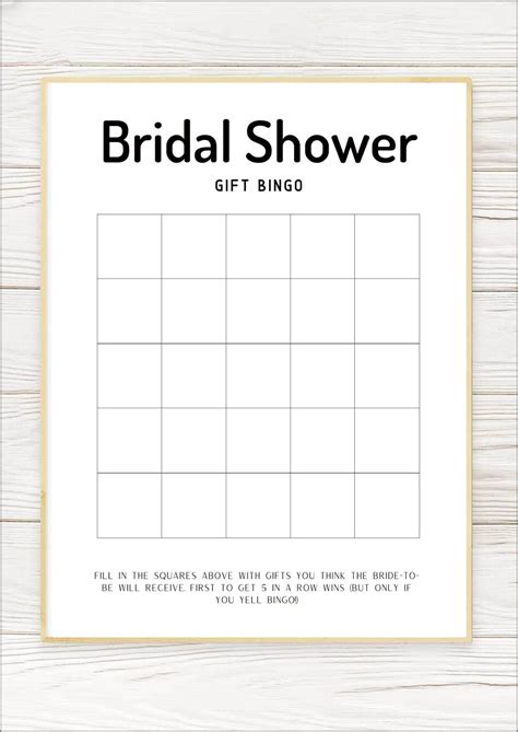 bridal shower bingo template  printable resume  gallery
