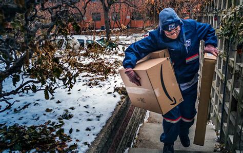 postal service workers  shouldering  burden  amazon  nation