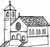 Chiesa Colorare Iglesias Disegni Iglesia Biserica Chiese Infantiles Edificio sketch template