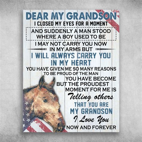 Dear My Grandson I Love You Now And Forever Fridaystuff