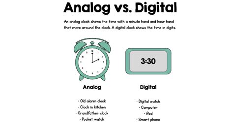 analog vs digital clocks youtube