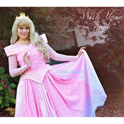 p cosplay pink blue dress princess sleeping beauty costume aurora women