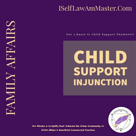 child support injunction put  hault  child support payments