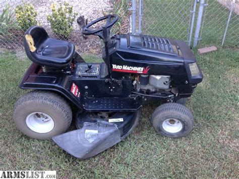 armslist  sale mtd yard machine riding lawn mower