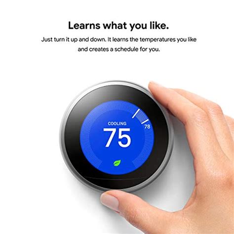 google nest learning thermostat programmable smart thermostat  home  generation nest