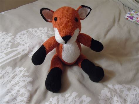 Fox Knitted Toy Crafts Knitted Toys