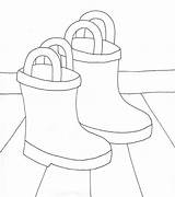 Rain Coloring Boots Rainy Pages Preschool Colouring Printable Weefolkart Clipart Longfellow Wadsworth Henry Boot Kids Drawing Rainboot Color Spring Kindergarten sketch template