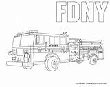 Firetruck Pompier Coloriages sketch template