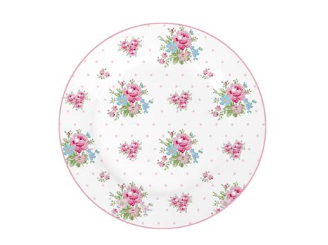 porcelain dessert plate marie dots pink 19 cm isabelle