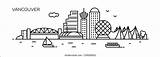 Vancouver Skyline Silhouette Shutterstock These sketch template