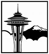 Seattle Skyline Clipart Seahawks Outline Cliparts Clip Scape Zera Ccsvi Needle Space Drawing Washington Vector Template Clipartmag Kids Coloring 1000 sketch template