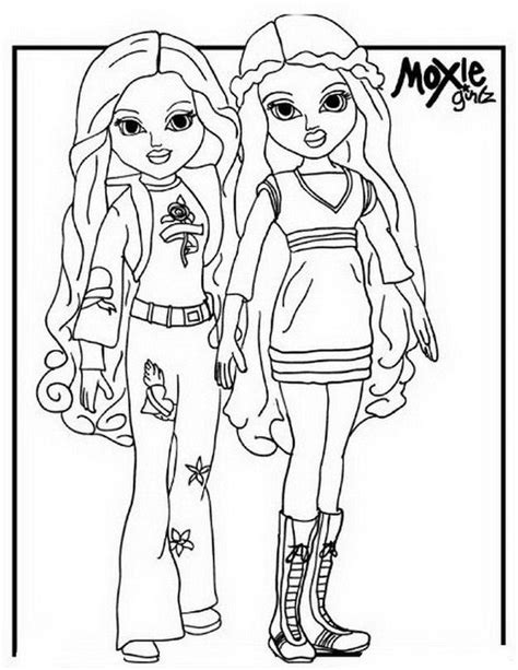 moxie girlz coloring pages   moxie girlz coloring