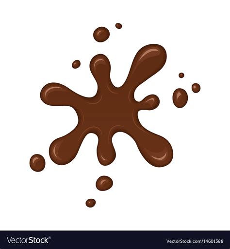 brown splash liquid royalty free vector image vectorstock
