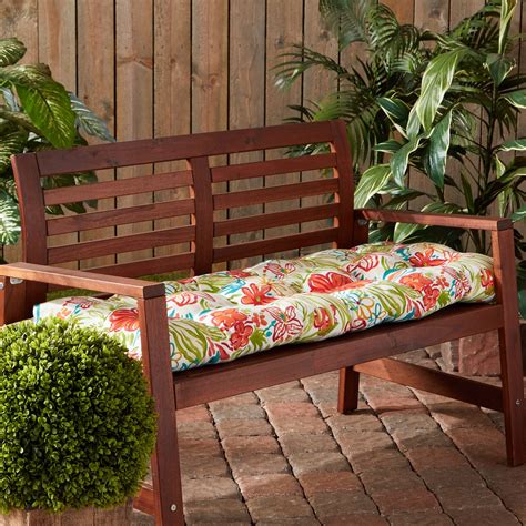 breeze floral outdoor   bench cushion walmartcom
