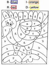 Letter Color Turkey Coloring Pages Activity sketch template