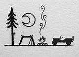 Jeep Clipart Mountain Girl Choose Board Camping sketch template