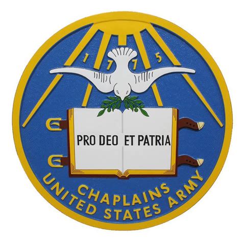 army chaplain corps seal plaque