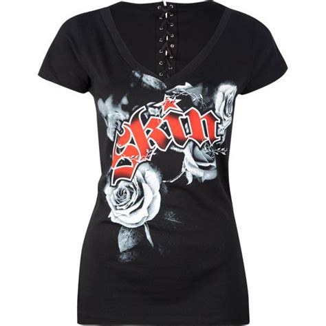 skin industries thorns corset womens tee attitude clothing clothes harley shirts