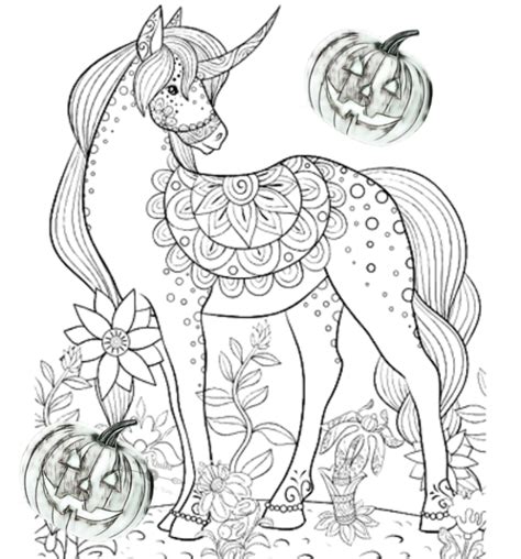 top  halloween day coloring pages drawings  unicorn  quikr
