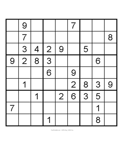 printable medium level sudoku printable templates