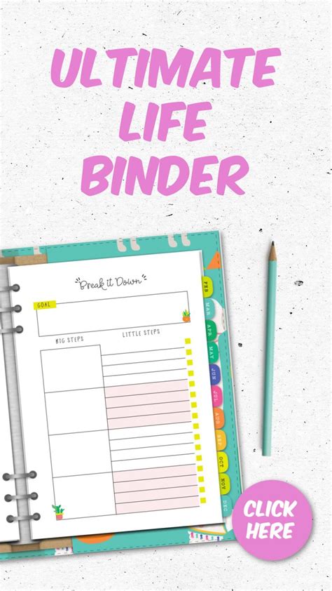 ultimate life binder life binder life planner printables printable