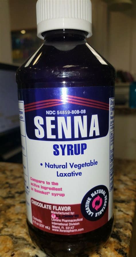 Senna Laxative Syrup 8 Oz 8 8 Mg 5 Ml Strength 1 Bottle Buy 3 Get 1
