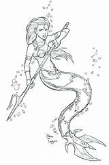 Meerjungfrau H2o Meerjungfrauen Mermaids Malen Scary Staino Siren Lass Ocean sketch template