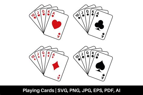 playing card svg png eps  jpg ai