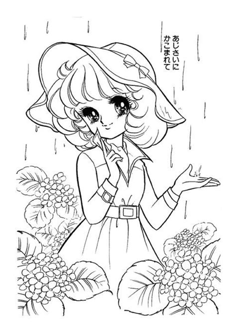 japanese anime coloring books coloring pages shojo anime