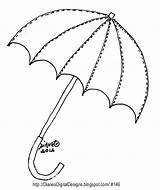 Umbrella Template Clipart Pattern Library Coloring Codes Insertion Pages sketch template
