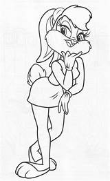 Lola Bunny Coloring Drawing Bugs Looney Tunes Pages Wiki Clipart Easy Clip Comments Library Getdrawings Popular Print Coloringhome sketch template