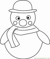 Snowman Coloring Pages Christmas Coloringpages101 Color Pdf Holidays sketch template