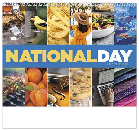 national day spiral calendar    imprinted national holiday day  calendars