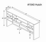 Hutch Desk 1540 Woodbury Stain Maple Ocs Brown Dimensions sketch template