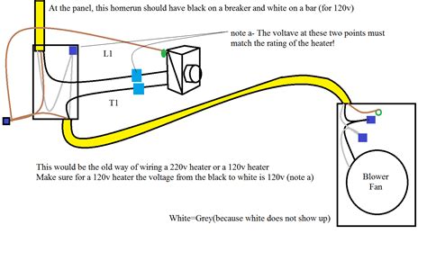 diagram  volt baseboard heater thermostat wiring diagram
