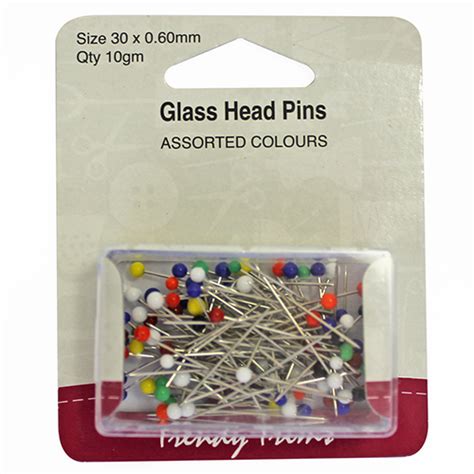 Glass Head Pins 30mm Trendy Trims