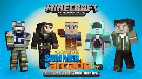 Free Summer Of Arcade Skin Pack For Minecraft Xbox 360