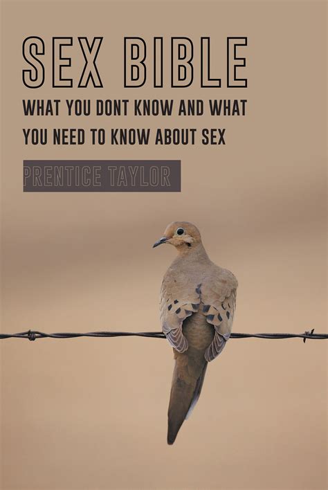 Prentice Taylor’s New Book “sex Bible What You Don’t Know And What You