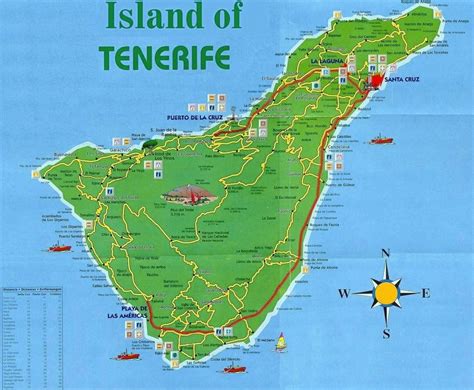 large tenerife maps     print high resolution  detailed maps