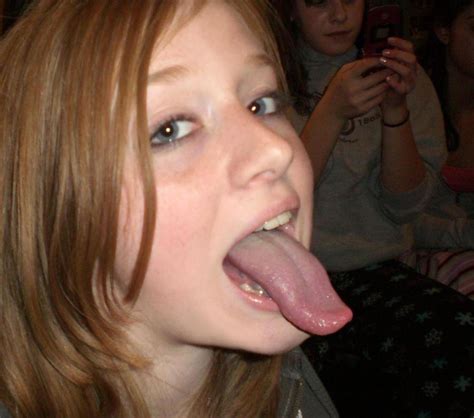 pretty white girls with long pink tongues teen porn