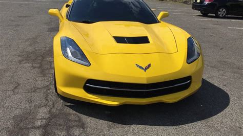 2014 corvette stingray z51 3lt manual 7 speed black and yellow youtube