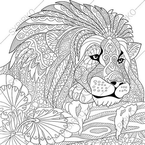 lion coloring pages  adults colored lioness familycornercom
