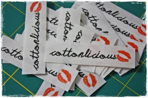 cottonlicious tutorial    fabric labels