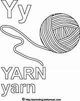 Yarn Coloring Ball Pages Alphabet Template sketch template
