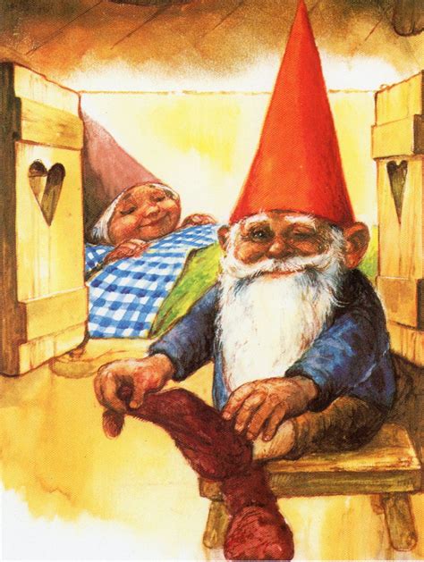 rien poortvliet   gnome elf david  lisa  secret book  gnomes  wil huygen