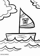 Barca Barche Disegno sketch template