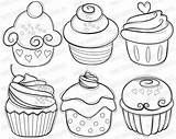 Drawing Cute Muffin Cupcake Coloring Print Pages Getdrawings sketch template