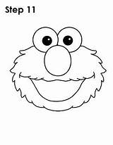 Elmo Sesame Street Draw Face Drawings Template Character Drawing Cartoon Characters Step Faces Easy Head Coloring Book Sketches Pages Jpeg sketch template