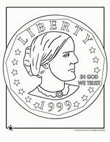Anthony Susan Coloring Pages Clipart Printable Coin Sheets Drawing Obama Michelle Kids History Printables Girl Power Women Worksheets Month Feminist sketch template