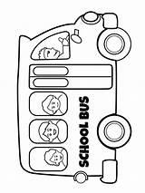 Schoolbus Leukekleurplaten Kolorowanka Szkolny Autobus Coloringpage Ladnekolorowanki Stadsbus sketch template